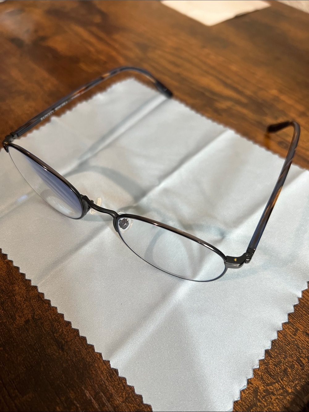 Badgley Mischka 50[]20-145Semi-Rimless Glasses—Black Front with Tortoiseshell